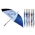 2-Tone Wind-Proof Golf Umbrella w/ Steel Shaft (58" Arc)
